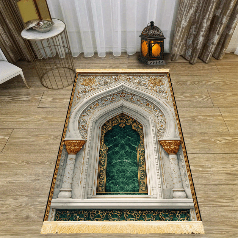Maranta Prayer Plant - VIKAMA Luxury Fringe Prayer Mat Foldable